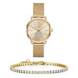  Shop Authentic Michael Kors Portia Gold Dial Gold Mesh Bracelet Watch for Women - MK3844 - Luxxuri