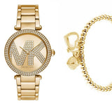  Shop Authentic Michael Kors Parker Pave Gold Dial Gold Steel Strap Watch for Women - MK6659 - Luxxuri