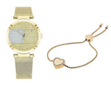  Shop Authentic Tommy Hilfiger Lynn Quartz Gold Dial Gold Mesh Bracelet Watch For Women - 1781867 - Luxxuri