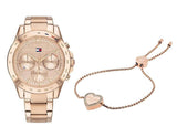  Shop Authentic Tommy Hilfiger Haven Chronograph Rose Gold Dial Rose Gold Steel Strap Watch For Women - 1782197 - Luxxuri