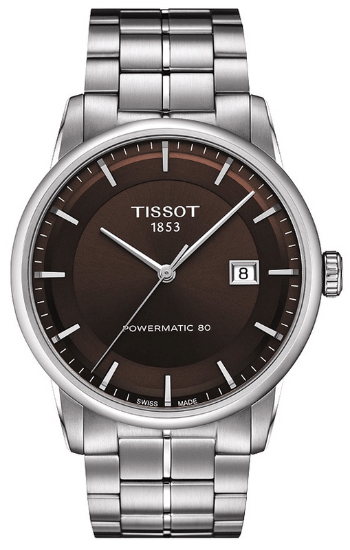  Shop Authentic Tissot Luxury Powermatic 80 Brown Dial Silver Steel Strap Watch For Men - T086.407.11.291.00 - Luxxuri