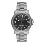  Shop Authentic Michael Kors Paxton Analog Black Dial Silver Steel Strap Watch For Men - MK8500 - Luxxuri