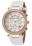  Shop Authentic Michael Kors Parker White Dial with Diamonds White Leather Strap Watch for Women - MK2290 - Luxxuri