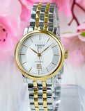  Shop Authentic Tissot T Classic Carson Premium White Dial Two Tone Steel Strap Watch for Women - T122.207.22.031.00 - Luxxuri