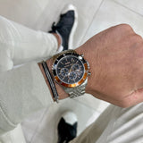 Shop Authentic Michael Kors Bayville Chronograph Black Dial Silver Steel Strap Watch For Men - MK8725 - Luxxuri