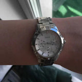  Shop Authentic Guess Mist Quartz Silver Dial Silver Steel Strap Watch For Women - W0443L1 - Luxxuri