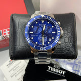  Shop Authentic Tissot Seastar 1000 Chronograph Blue Dial Silver Steel Strap Watch For Men - T120.417.11.041.00 - Luxxuri