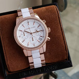  Shop Authentic Michael Kors Ritz White Dial Two Tone Steel Strap Watch for Women - MK6324 - Luxxuri