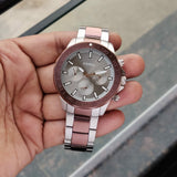  Shop Authentic Fossil Bannon Multifunction Brown Dial Two Tone Steel Strap Watch for Men - BQ2502 - Luxxuri