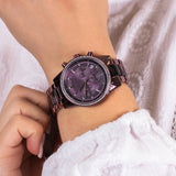  Shop Authentic Michael Kors Ritz Chronograph Purple Dial Purple Steel Strap Watch For Women - MK6720 - Luxxuri