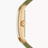  Shop Authentic Michael Kors Monroe Three-Hand Silver Dial Green Leather Strap Watch for Women - MKO1028 - Luxxuri