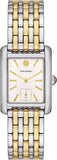 Tory Burch Eleanor White Dial Two Tone Steel Strap Watch for Women - TBW1070