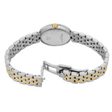 Tory Burch Oval White Dial Two Tone Steel Strap Watch for Women - TBW6033