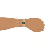  Shop Authentic Versace Daphnis Quartz Green Dial Two Tone Steel Strap Watch for Women - VEOCA0424 - Luxxuri