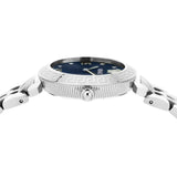  Shop Authentic Versace Daphnis Analog Blue Dial Silver Steel Strap Watch for Women - VEOCA0124 - Luxxuri