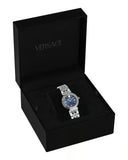  Shop Authentic Versace Daphnis Analog Blue Dial Silver Steel Strap Watch for Women - VEOCA0124 - Luxxuri