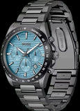 Hugo Boss Strike Chronograph Blue Dial Black Steel Strap Watch for Men - 1514242