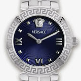  Shop Authentic Versace Daphnis Analog Blue Dial Silver Steel Strap Watch for Women - VEOCA0124 - Luxxuri