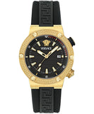  Shop Authentic Versace Greca Logo Diver Quartz Black Dial Black Rubber Strap Watch for Men - VE8G00324 - Luxxuri