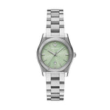 Emporio Armani Federica Mint Green Dial Silver Steel Strap Watch for Women - AR11656
