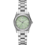 Emporio Armani Federica Mint Green Dial Silver Steel Strap Watch for Women - AR11656