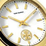Tory Burch Collins White Dial Gold Steel Strap Watch for Women - TBW1300