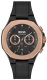  Shop Authentic Hugo Boss Taper Chronograph Black Dial Black Leather Strap Watch for Men - 1514089 - Luxxuri