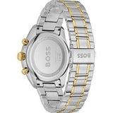 Hugo Boss Grand Prix Chronograph Green Dial Two Tone Steel Strap Watch for Men - 1514227