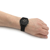  Shop Authentic Hugo Boss Trace Chronograph Black Dial Black Leather Strap Watch for Men - 1514003 - Luxxuri
