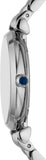 Emporio Armani Gianni T-Bar Blue Dial Silver Steel Strap Watch for Women - AR11627