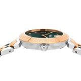  Shop Authentic Versace Daphnis Analog Green Dial Two Tone Steel Strap Watch for Women - VEOCA0224 - Luxxuri