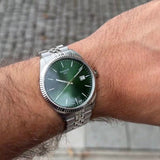 Tissot Ballade Quartz Green Dial Silver Steel Strap Watch for Men - T156.410.11.091.00