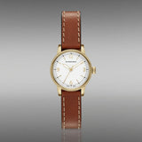  Shop Authentic Burberry The Utilitarian White Dial Brown Leather Strap Watch for Women - BU7865 - Luxxuri