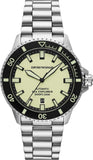 Emporio Armani Sea Explorer Yellow Dial Silver Steel Strap Watch for Men - AR60083