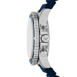  Shop Authentic Emporio Armani World Explorer Chronograph Blue Dial Blue Silicone Strap Watch for Men - AR11696 - Luxxuri