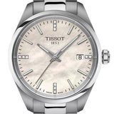 Tissot PR 100 Diamonds Mother of Pearl Dial Silver Steel Strap Watch for Women - T150.210.11.116.00