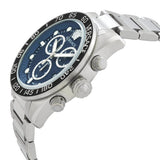  Shop Authentic Versace Greca Dome Chronograph Blue Dial Silver Steel Strap Watch for Men - VE6K00323 - Luxxuri