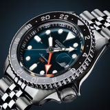 Seiko 5 Sports SKX Racers Heritage Velocity Blue Dial Silver Steel Strap Watch for Men - SSK045K1