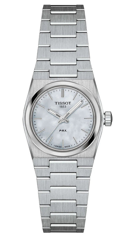 Tissot PRX Quartz Mother of Pearl Dial Silver Steel Strap Watch for Women - T137.010.11.111.00