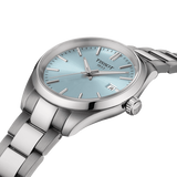 Tissot PR 100 Ice Blue Dial Silver Steel Strap Watch for Women - T150.210.11.351.00