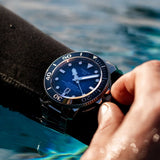 Tissot Seastar 2000 Professional Powermatic 80 Blue Dial Silver Steel Strap Watch for Men - T120.607.11.041.01