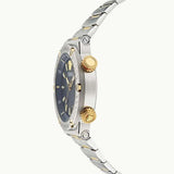  Shop Authentic Versace Greca Logo Diver Quartz Black Dial Two Tone Steel Strap Watch for Men - VE8G00424 - Luxxuri