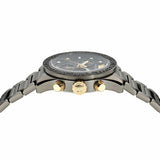  Shop Authentic Versace Greca Dome Chronograph Black Dial Grey Steel Strap Watch for Men - VE6K00623 - Luxxuri
