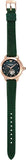 Emporio Armani Mia Meccanico Mother of Pearl Dial Green Leather Strap Watch for Women - AR60073