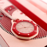 Swatch x AP Royal Pop Pink Dial Pink Lanyard Watch for Women - Otto Rosso