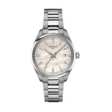 Tissot PR 100 Diamonds Mother of Pearl Dial Silver Steel Strap Watch for Women - T150.210.11.116.00