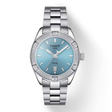 Tissot PR 100 Sport Chic Lady Blue Dial Silver Steel Strap Watch for Women - T101.910.11.351.00