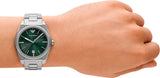  Shop Authentic Emporio Armani Frederico Analog Green Dial Silver Steel Strap Watch for Men - AR11621 - Luxxuri