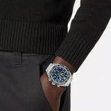  Shop Authentic Versace Greca Dome Chronograph Blue Dial Silver Steel Strap Watch for Men - VE6K00323 - Luxxuri