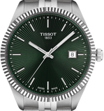 Tissot Ballade Quartz Green Dial Silver Steel Strap Watch for Men - T156.410.11.091.00